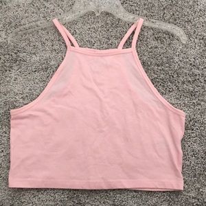 Light Pink Crop Halter Top from H&M